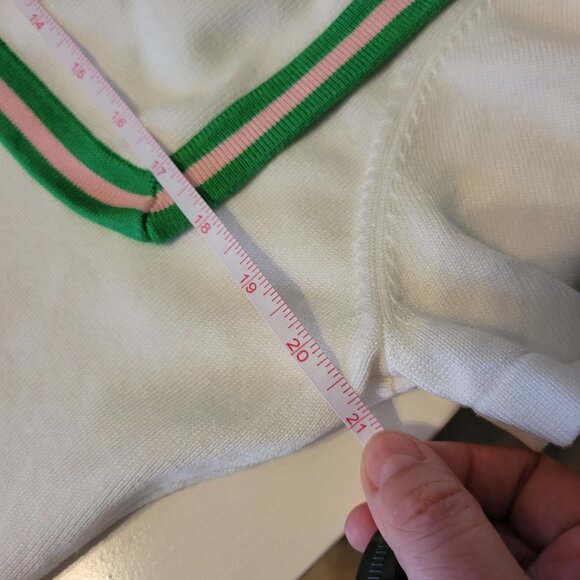 Alpha Kappa Alpha AKA Sailor Knit Big Collar Polo Shirt Preppycore College Top - Picture 3 of 4